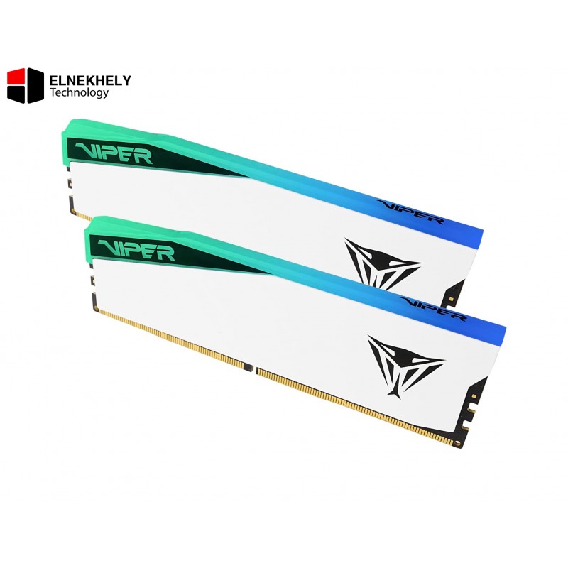 Patriot Viper Elite 5 RGB DDR5 RAM 32GB (2x16GB) 6400MT/s CL32 UDIMM Desktop Gaming Memory Kit  – High-Performance RGB Overclocking RAM