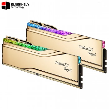 G.Skill Trident Z5 Royal RGB 48GB Kit (2x24GB) DDR5 7200MHz CL36 Gold Desktop RAM