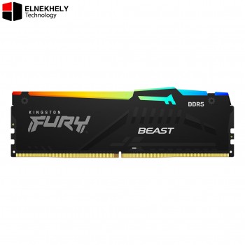 Kingston FURY Beast RGB 32GB 6000MT/s CL36 DDR5 Desktop Gaming RAM Black