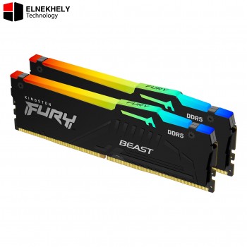 Kingston FURY Beast RGB 32GB Kit (2x16GB) DDR5 6000MT/s CL30 Desktop Gaming RAM