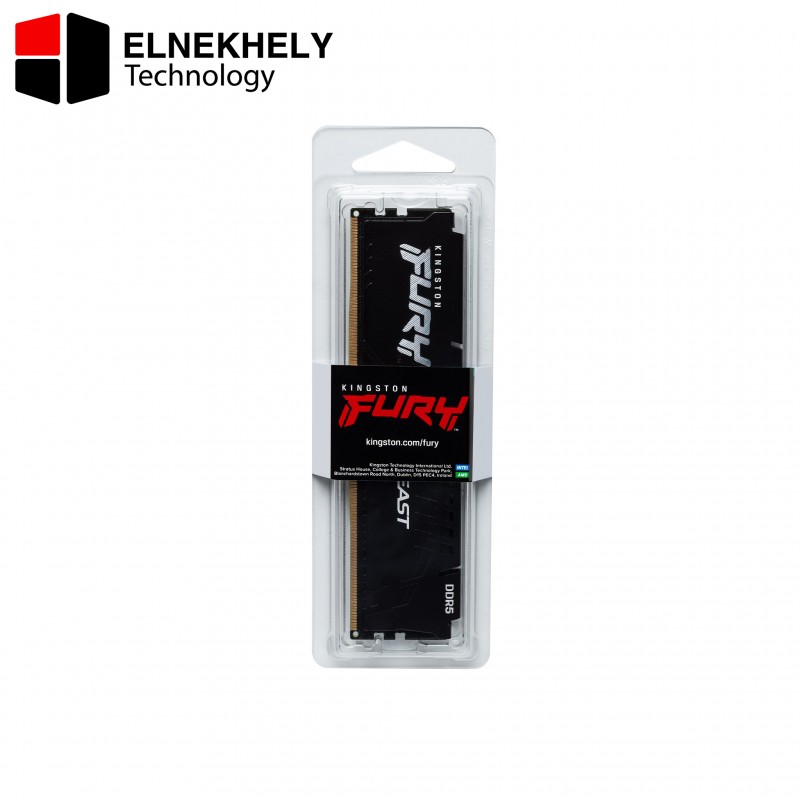 Kingston Fury Beast 16GB DDR5 6000MT/s CL36 EXPO Support Performance Desktop RAM Module – High-Speed Overclocking, Low Latency, Enhanced Stability for AMD Systems