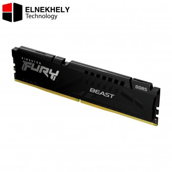 Kingston Fury Beast 16GB DDR5 6000MT/s CL36 EXPO Support Performance Desktop RAM Module – High-Speed Overclocking, Low Latency, Enhanced Stability for AMD Systems