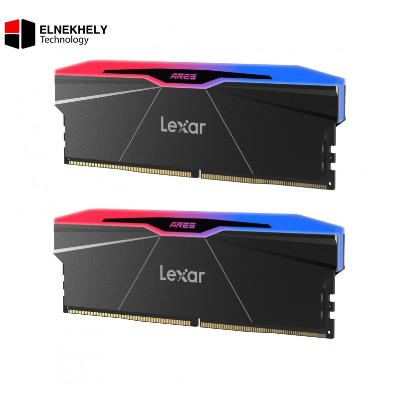 Lexar 32GB (2x16GB) ARES RGB DDR5 RAM 6000HZ CL30 Desktop Memory Black Lexar 32GB (2x16GB) ARES RGB DDR5 RAM 6000HZ CL30 Desktop Memory Black