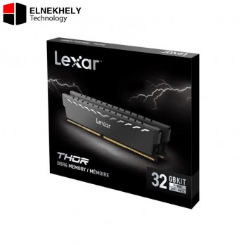 Lexar THOR Black 32GB Kit (2x16GB) DDR4 3200MHz CL16 Desktop Gaming Memory Lexar THOR Black 32GB Kit (2x16GB) DDR4 3200MHz CL16 Desktop Gaming Memory