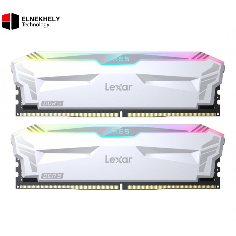 Lexar ARES RGB 32GB (2x16GB) DDR5 6800MT/s CL34 Desktop Memory Kit (White)