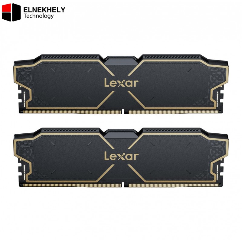 Lexar THOR DDR5 RAM 32GB (2x16GB) 6000MHz CL32 UDIMM Desktop Memory Kit - Black