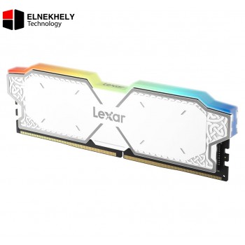 Lexar THOR RGB DDR5 RAM 32GB (2x16GB) 6000MHz CL38 UDIMM Desktop Memory Kit - White