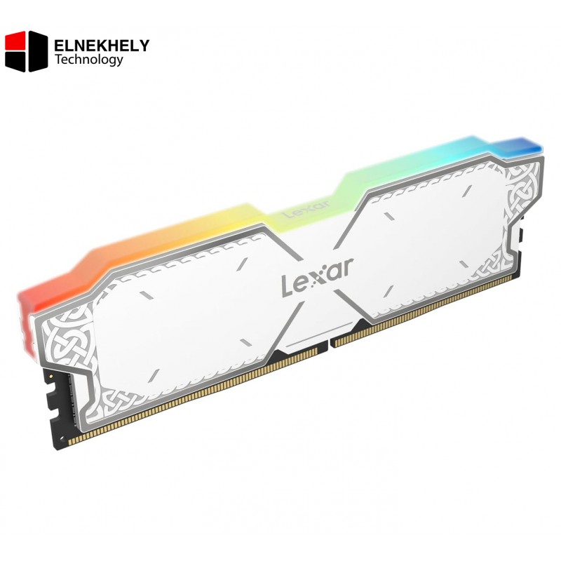 Lexar THOR RGB DDR5 RAM 32GB (2x16GB) 6000MHz CL38 UDIMM Desktop Memory Kit - White