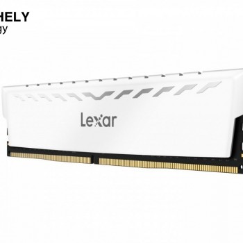 Lexar THOR OC White 32GB (2x16GB) DDR4 3600MHz UDIMM Desktop Memory Kit – High-Speed Gaming RAM, CL18, 1.35V, Unbuffered, Premium Aluminum Heat-Spreader