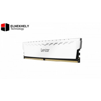 Lexar THOR OC White 32GB (2x16GB) DDR4 3600MHz UDIMM Desktop Memory Kit – High-Speed Gaming RAM, CL18, 1.35V, Unbuffered, Premium Aluminum Heat-Spreader