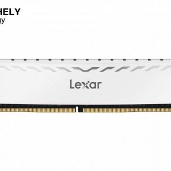 Lexar THOR OC White 32GB (2x16GB) DDR4 3600MHz UDIMM Desktop Memory Kit – High-Speed Gaming RAM, CL18, 1.35V, Unbuffered, Premium Aluminum Heat-Spreader