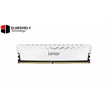 Lexar THOR OC White 32GB (2x16GB) DDR4 3600MHz UDIMM Desktop Memory Kit – High-Speed Gaming RAM, CL18, 1.35V, Unbuffered, Premium Aluminum Heat-Spreader