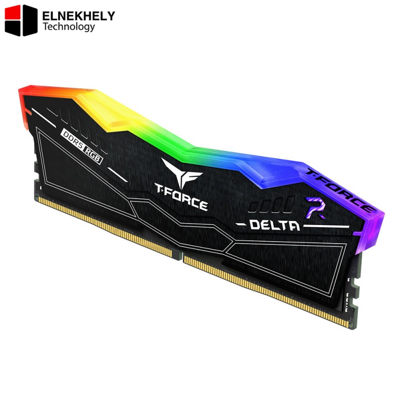 TEAMGROUP T-Force DELTA RGB DDR5 RAM 96GB (2x48GB) 6800MHz CL36 Desktop Memory Kit - Black