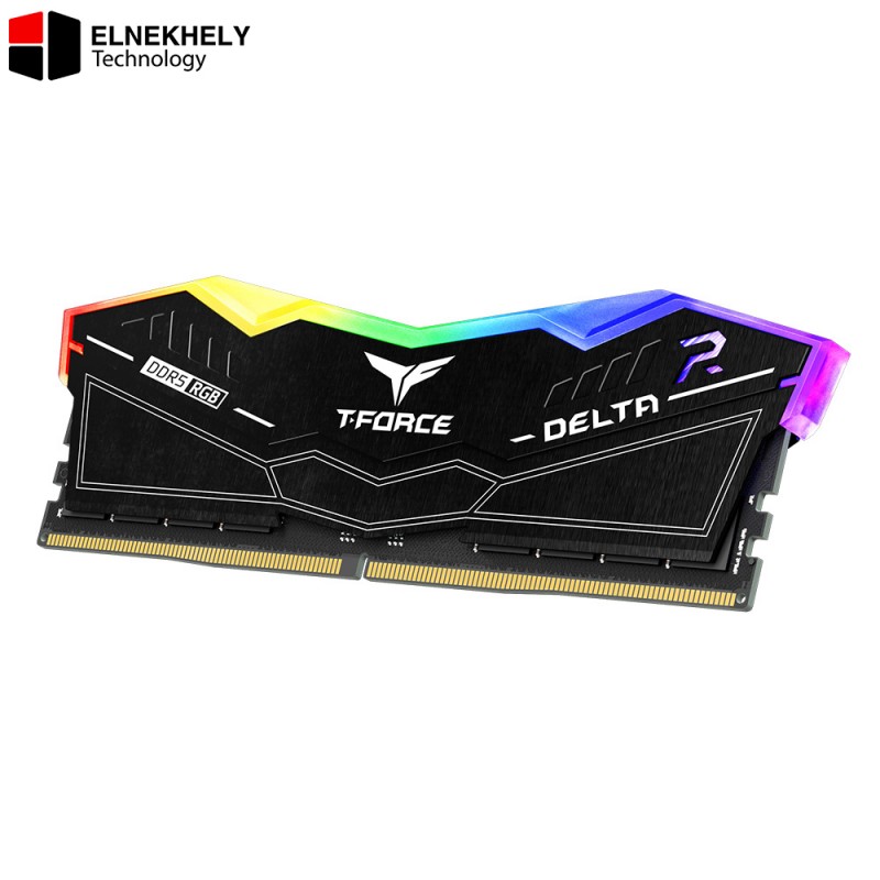 TEAMGROUP T-Force DELTA RGB DDR5 RAM 96GB (2x48GB) 6800MHz CL36 Desktop Memory Kit - Black