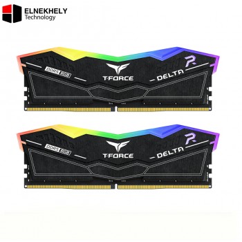 TEAMGROUP T-Force DELTA RGB DDR5 RAM 96GB (2x48GB) 6800MHz CL36 Desktop Memory Kit - Black