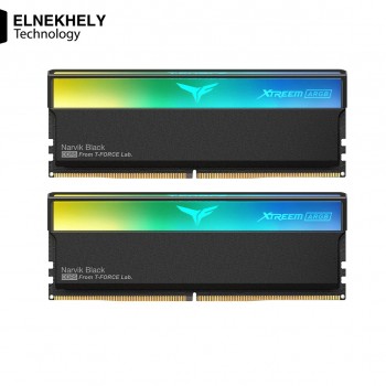 Team Group Xtreem ARGB DDR5 32GB (2x16GB) 7600MHz PC5 CL36 High-Performance Dual-Channel Desktop Kit – Ultra-Fast Overclocked DDR5 with Dynamic ARGB Lighting for Gaming and Creators – Black Edition