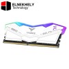 TeamGroup T-Force Delta RGB White 16GB (2×8GB) DDR5 6000MHz CL38 Gaming RAM – High-Speed Performance, RGB Lighting, XMP 3.0 Support