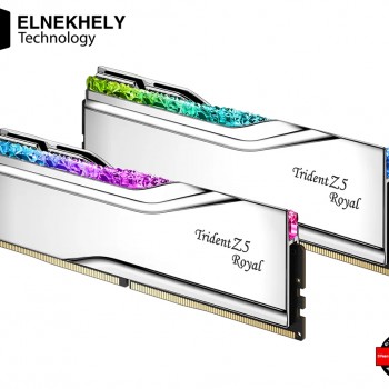 G.SKILL Trident Z5 Royal DDR5 RAM 64GB Kit (2x32GB) 6400MHz CL32 Silver