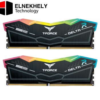 TEAMGROUP T-Force Delta RGB 32GB Kit (2x16GB) DDR5 6400MHz CL38 Desktop Gaming RAM Black
