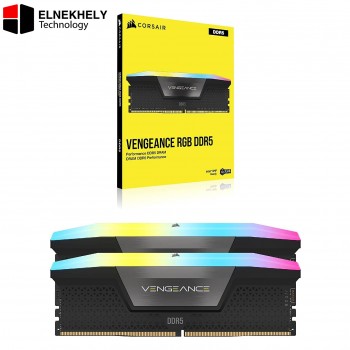 CORSAIR VENGEANCE RGB DDR5 64GB (2x32GB) 6000MT/s CL30 – High-Speed Desktop RAM for Intel, White, Dynamic Ten-Zone RGB Lighting, XMP 3.0 Support