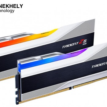G.SKILL Trident Z5 Neo RGB DDR5 64GB (2x32GB) 6000MT/s CL30 Desktop RAM – AMD EXPO, 1.40V, UDIMM, Matte Silver, Dual Channel RGB Memory Kit