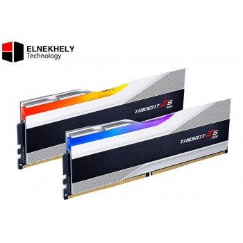 G.SKILL Trident Z5 Neo RGB DDR5 64GB (2x32GB) 6000MT/s CL30 Desktop RAM – AMD EXPO, 1.40V, UDIMM, Matte Silver, Dual Channel RGB Memory Kit