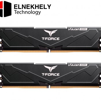 TEAMGROUP T-Force Vulcan 32GB Kit (2x16GB) DDR5 6400MHz CL32 Desktop Gaming RAM Black