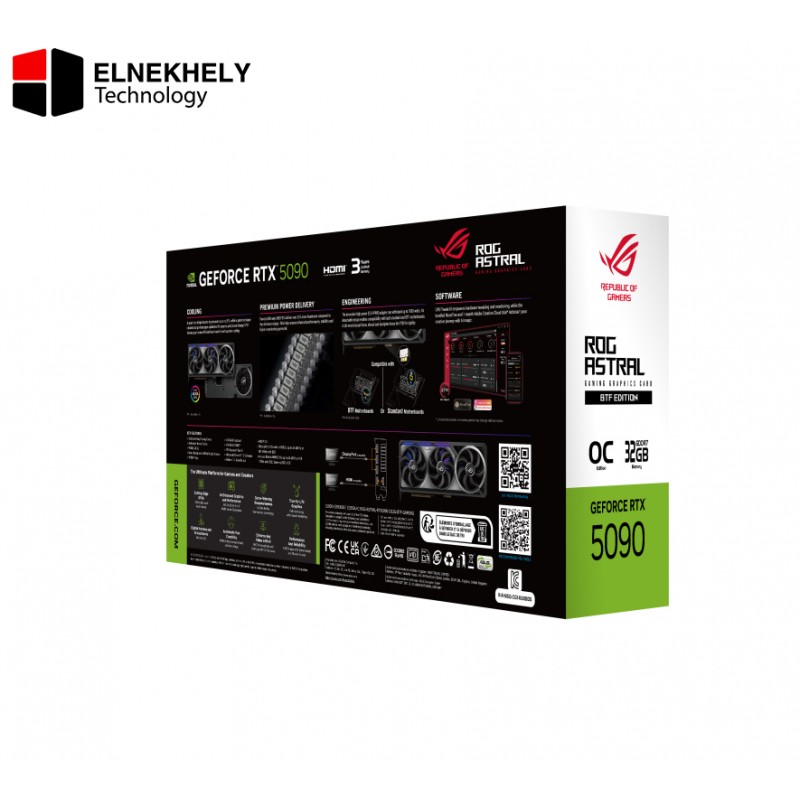 ASUS ROG Astral RTX 5090 O32G BTF OC Edition NVIDIA GeForce RTX 5090 32GB GDDR7 PCIe 5.0 Gaming Graphics Card ASUS ROG Astral RTX 5090 O32G BTF OC Edition NVIDIA GeForce RTX 5090 32GB GDDR7 PCIe 5.0 Gaming Graphics Card