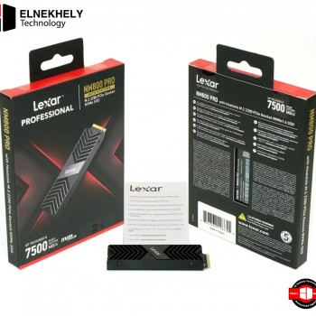 Lexar NM800 PRO 512GB Gen4 NVMe M.2 SSD with Heatsink – Up to 7450MB/s Read, 7500MB/s Write, PCIe 4.0 Internal Drive for PS5, Gaming PCs & Creators – LNM800P512G-RN8NG