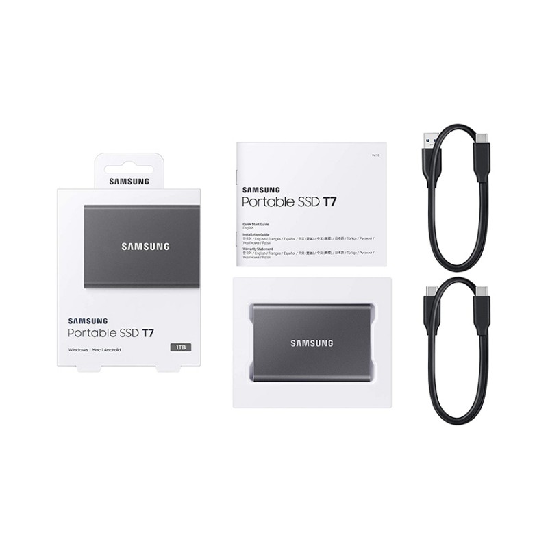 Samsung Portable SSD T7 USB 3.2 500G (Gray)