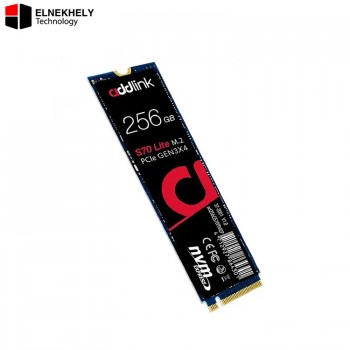 Addlink S70 Lite 256GB PCIe Gen3 x4 NVMe 1.4 M.2 2280 SSD – Up to 3,000MB/s Read, 1,000MB/s Write