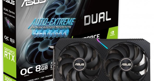 ASUS Dual GeForce RTX 3050 V2 OC Edition 8GB GDDR6 ASUS Dual GeForce RTX 3050 V2 OC Edition 8GB GDDR6