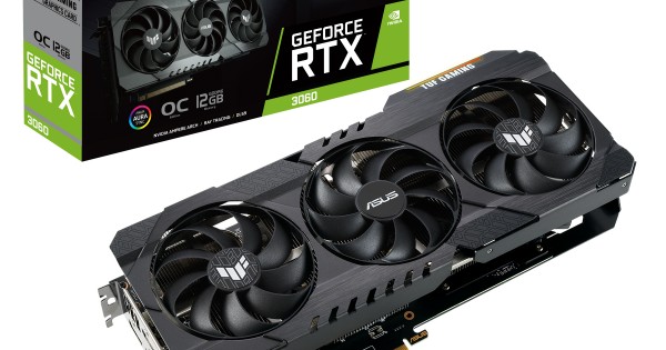 ASUS GeForce RTX 3060 TUF GAMING OC 12GB GDDR6 Graphics Card