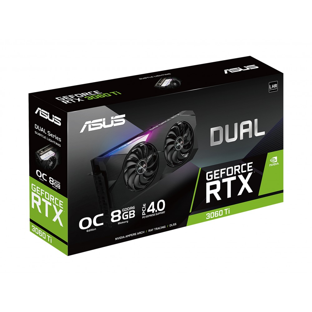 ASUS GeForce RTX 3060 Ti DUAL EVO OC 8GB GDDR6 Graphics Card - TUF