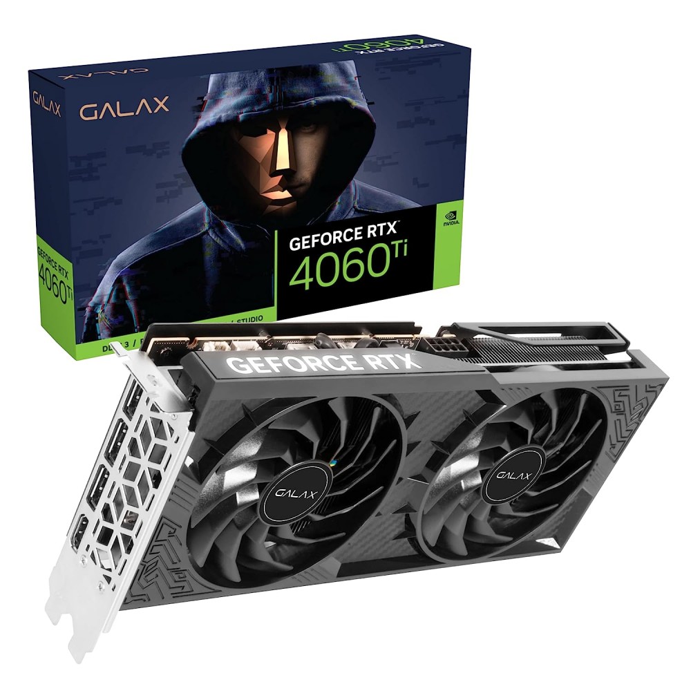 GALAX GeForce RTX 4060 TI (1-Click OC) 8GB GDDR6 Graphics Card(ONLY BUILD)  - 1 CLICK OC