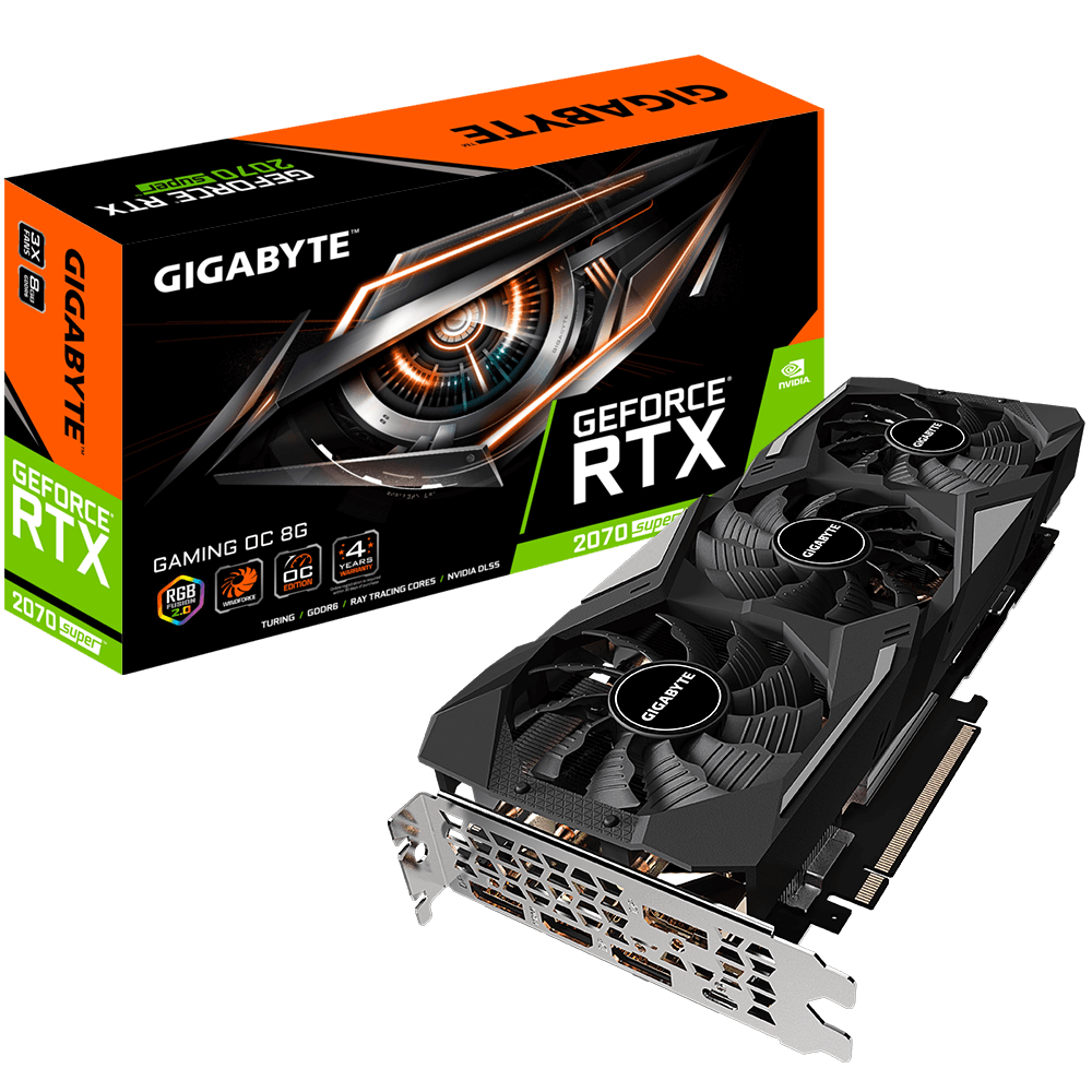 Gigabyte GeForce RTX 2070 SUPER GAMING OC 8G - GV ...