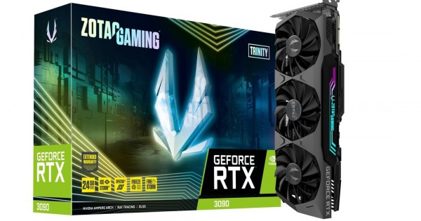 Zotac GAMING GeForce RTX 3090 Trinity OC, 24576 MB GDDR6X, ZT-A30900J-10P