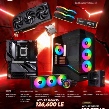 Elnekhely Gaming PC (AMD Ryzen 7 9800X3D / 7800X3D + GIGABYTE RX 9070 XT 16GB + B850 AORUS Elite WiFi 7) Elnekhely Gaming PC (AMD Ryzen 7 9800X3D / 7800X3D + GIGABYTE RX 9070 XT 16GB + B850 AORUS Elite WiFi 7)