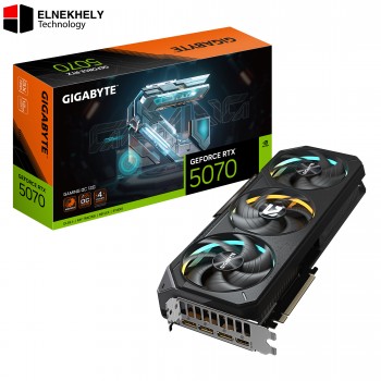 GIGABYTE GeForce RTX 5070 GAMING OC 12GB GDDR7 Graphics Card – GV-N5070GAMING OC-12GD, Factory Overclocked, PCIe 5.0, Advanced Triple-Fan Cooling, DLSS 4, Ray Tracing Performance