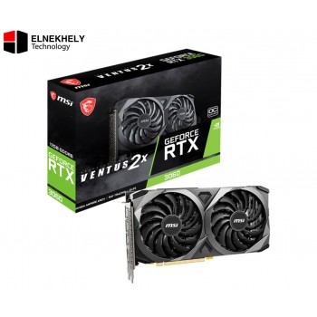 MSI GeForce RTX 3060 Ventus 2X OC 12GB GDDR6 Graphics Card – Dual-Fan Cooling, PCIe 4.0, Ray Tracing, High-Performance GPU for Creative & Professional Workloads