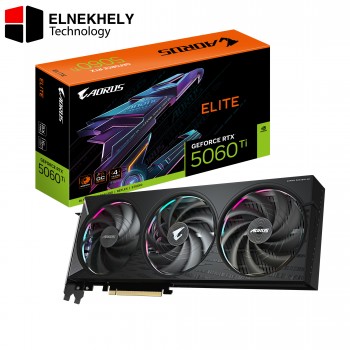GIGABYTE AORUS GeForce RTX 5060 Ti Elite 16G GDDR7 Graphics Card , PCIe 5.0, WINDFORCE Cooling System