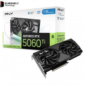 PNY GeForce RTX 5060 Ti 16GB Dual Fan Gaming Graphics Card – GDDR7 Memory, PCIe 5.0 Interface, NVIDIA DLSS 4, Advanced Cooling Design