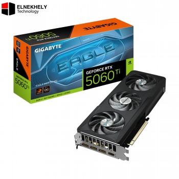 GIGABYTE GeForce RTX 5060 Ti EAGLE MAX OC 16GB Graphics Card – GDDR7 Memory, PCIe 5.0, Factory Overclocked, Advanced WINDFORCE Cooling, High-Performance GPU for Gaming & Creative Workloads