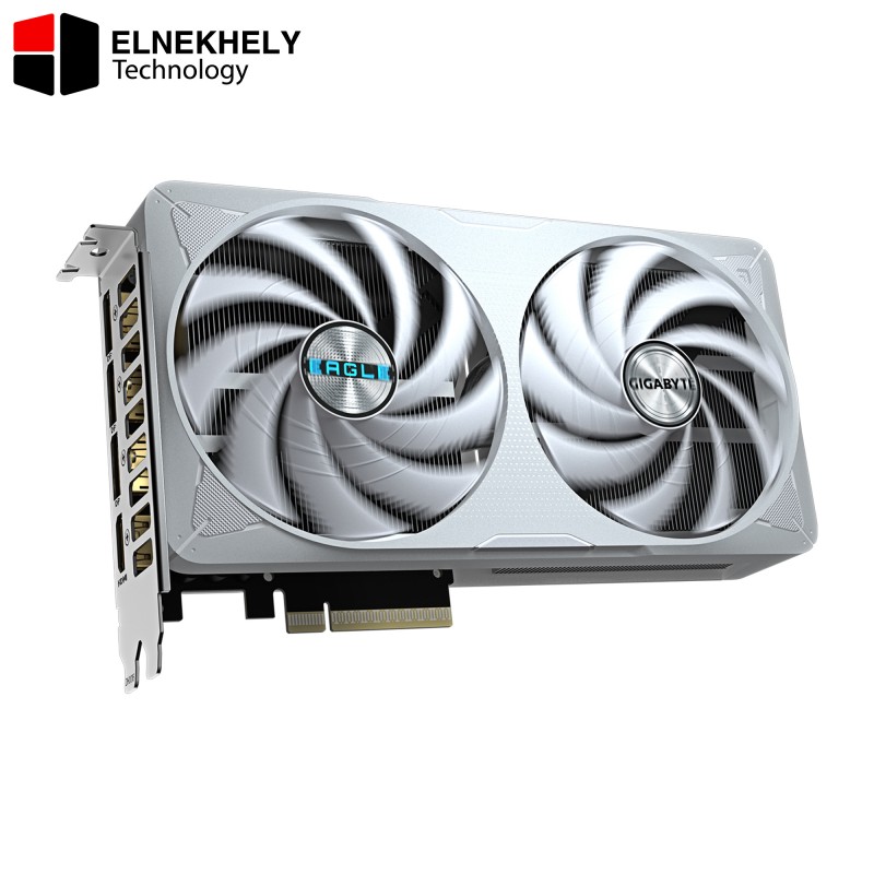 Gigabyte GeForce RTX 5060 Ti EAGLE OC ICE 8GB Graphics Card – GV-N506TEAGLEOC ICE-8GD, 8GB GDDR7 128-bit, 28Gbps, PCIe 5.0, Dual Fan Cooling