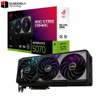 ASUS ROG Strix GeForce RTX 5070 OC Edition 12GB GDDR7 Graphics Card – PCIe 5.0, 3.2-Slot, HDMI 2.1, DisplayPort 2.1, ARGB