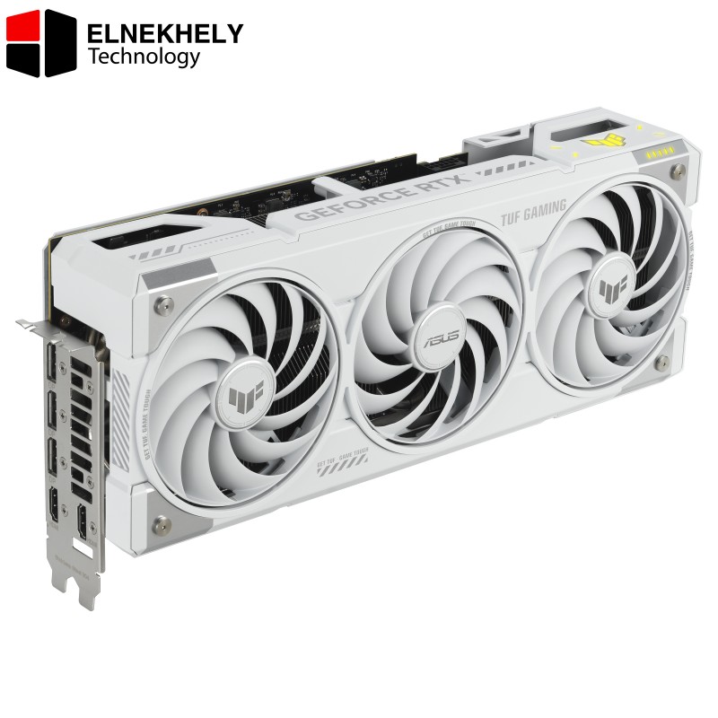 ASUS TUF Gaming RTX 5070 Ti White OC Edition 16 GB GDDR7 Graphics Card – CUDA 8960, 2610 MHz OC, PCIe 5.0, DLSS 4, 3×Axial Fans, DisplayPort 2.1 & HDMI 2.1, Detachable GC‑HPWR Connector ASUS TUF Gaming RTX 5070 Ti White OC Edition 16 GB GDDR7 Graphics Card – CUDA 8960, 2610 MHz OC, PCIe 5.0, DLSS 4, 3×Axial Fans, DisplayPort 2.1 & HDMI 2.1, Detachable GC‑HPWR Connector