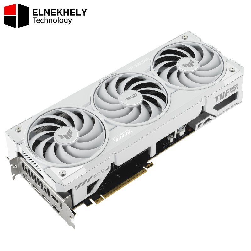 ASUS TUF Gaming RTX 5070 Ti White OC Edition 16 GB GDDR7 Graphics Card – CUDA 8960, 2610 MHz OC, PCIe 5.0, DLSS 4, 3×Axial Fans, DisplayPort 2.1 & HDMI 2.1, Detachable GC‑HPWR Connector ASUS TUF Gaming RTX 5070 Ti White OC Edition 16 GB GDDR7 Graphics Card – CUDA 8960, 2610 MHz OC, PCIe 5.0, DLSS 4, 3×Axial Fans, DisplayPort 2.1 & HDMI 2.1, Detachable GC‑HPWR Connector