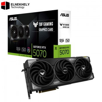 ASUS TUF Gaming GeForce RTX 5070 OC Edition 12GB GDDR7 – Military-Grade Components, NVIDIA Blackwell Architecture, DLSS 4, Axial-tech Fans, Protective PCB Coating, Phase-Change Thermal Pad, GPU Guard, Auto-Extreme Manufacturing