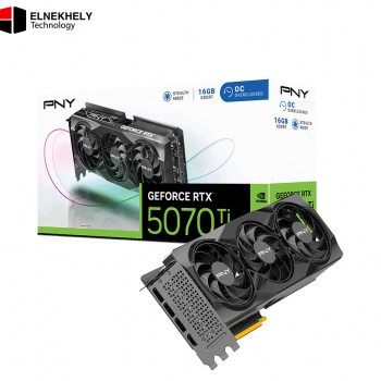 PNY GeForce RTX 5070 Ti OC 16GB GDDR7 Triple Fan Graphics Card – PCIe 5.0, Advanced Cooling, NVIDIA DLSS 4