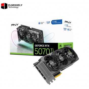 PNY GeForce RTX 5070 Ti OC 16GB GDDR7 Triple Fan Graphics Card – PCIe 5.0, Advanced Cooling, NVIDIA DLSS 4